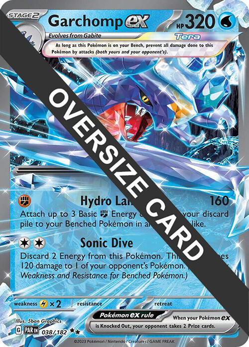 Garchomp ex (038) (Jumbo Card) [Scarlet & Violet: Paradox Rift] | Galaxy Games LLC