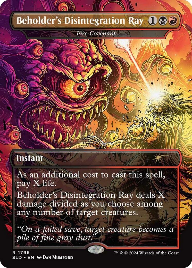 Beholder's Disintegration Ray - Fire Covenant [Secret Lair Drop Series] | Galaxy Games LLC