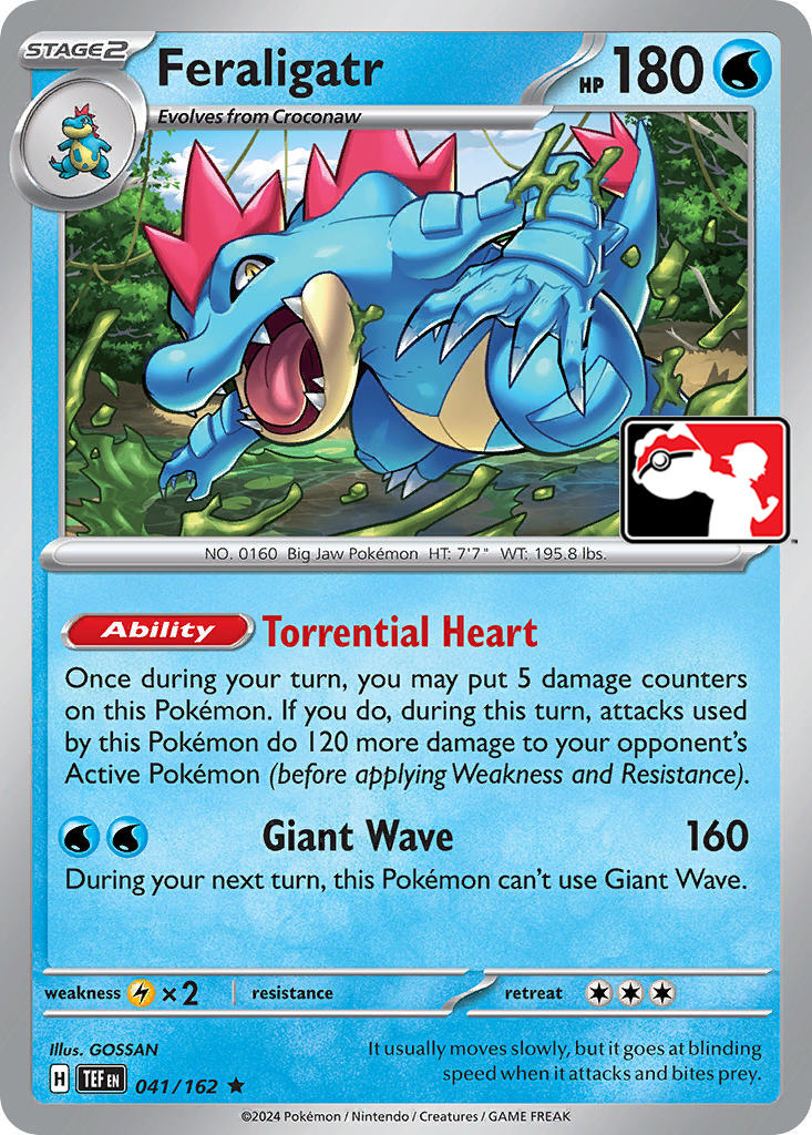 Feraligatr (041/162) [Prize Pack Series Five] | Galaxy Games LLC