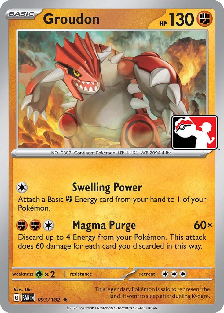 Groudon (093/182) [Prize Pack Series Five] | Galaxy Games LLC