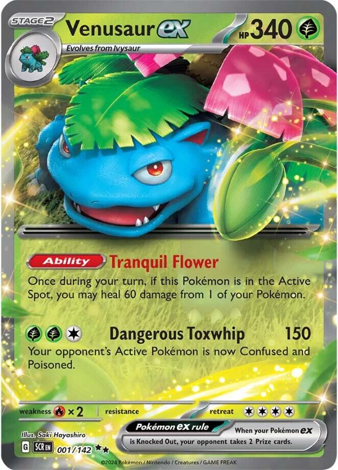 Venusaur ex (001/142) [Scarlet & Violet: Stellar Crown] | Galaxy Games LLC