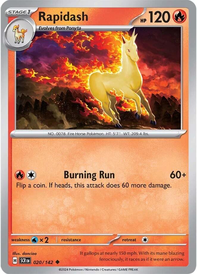 Rapidash (020/142) [Scarlet & Violet: Stellar Crown] | Galaxy Games LLC