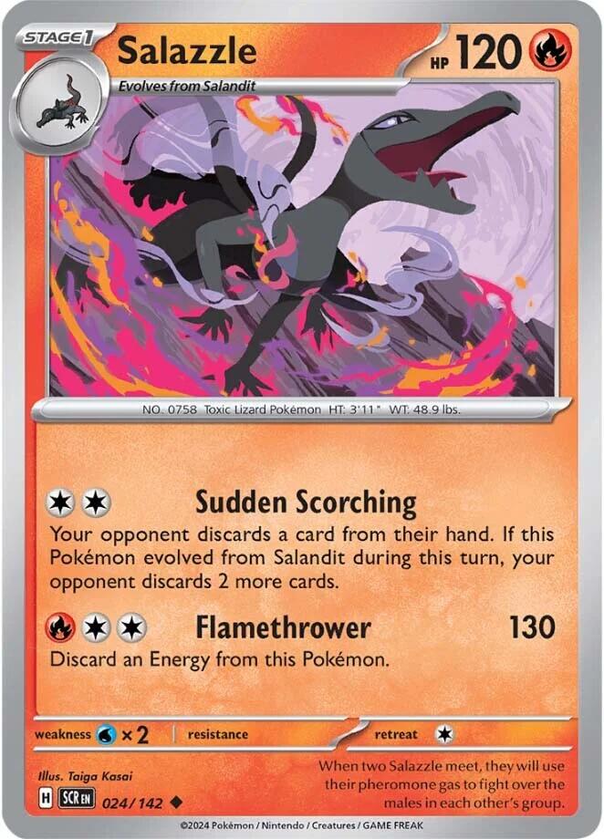 Salazzle (024/142) [Scarlet & Violet: Stellar Crown] | Galaxy Games LLC