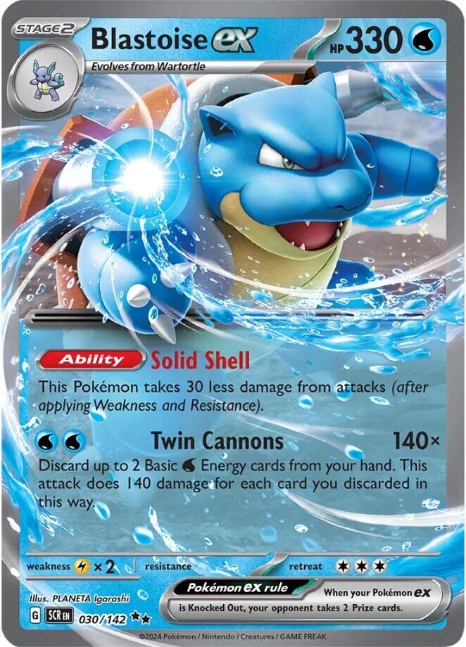 Blastoise ex (030/142) [Scarlet & Violet: Stellar Crown] | Galaxy Games LLC