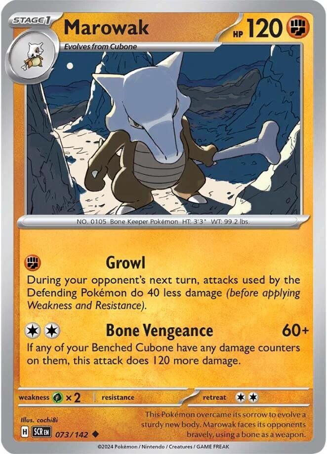 Marowak (073/142) [Scarlet & Violet: Stellar Crown] | Galaxy Games LLC