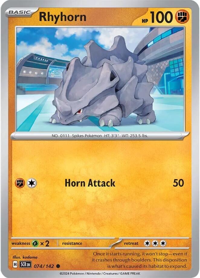 Rhyhorn (074/142) [Scarlet & Violet: Stellar Crown] | Galaxy Games LLC