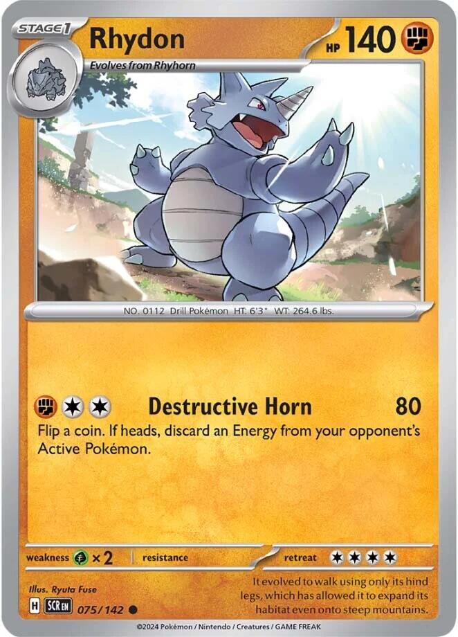 Rhydon (075/142) [Scarlet & Violet: Stellar Crown] | Galaxy Games LLC