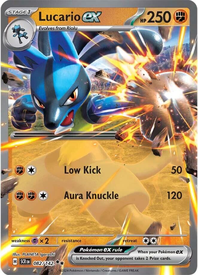 Lucario ex (082/142) [Scarlet & Violet: Stellar Crown] | Galaxy Games LLC