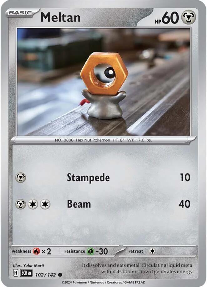 Meltan (102/142) [Scarlet & Violet: Stellar Crown] | Galaxy Games LLC