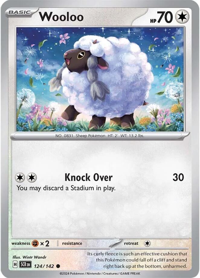 Wooloo (124/142) [Scarlet & Violet: Stellar Crown] | Galaxy Games LLC