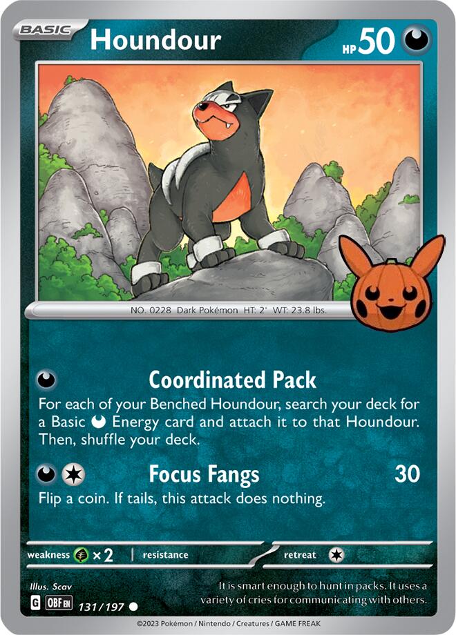 Houndour (131/197) [Trick or Trade 2024] | Galaxy Games LLC