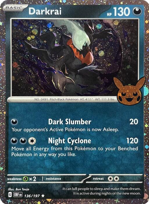 Darkrai (136/197) (Cosmos Holo) [Trick or Trade 2024] | Galaxy Games LLC