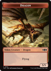 Copy // Dragon (0014) Double-Sided Token [Tarkir: Dragonstorm Commander Tokens] | Galaxy Games LLC