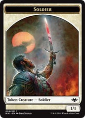 Soldier (004) // Serra the Benevolent Emblem (020) Double-Sided Token [Modern Horizons Tokens] | Galaxy Games LLC