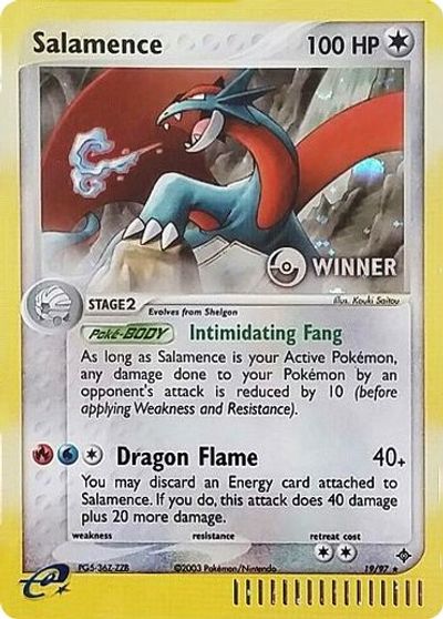 Salamence (19/97) (Winner) [League & Championship Cards] | Galaxy Games LLC