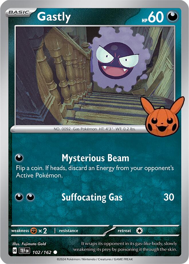 Gastly (102/162) [Trick or Trade 2024] | Galaxy Games LLC