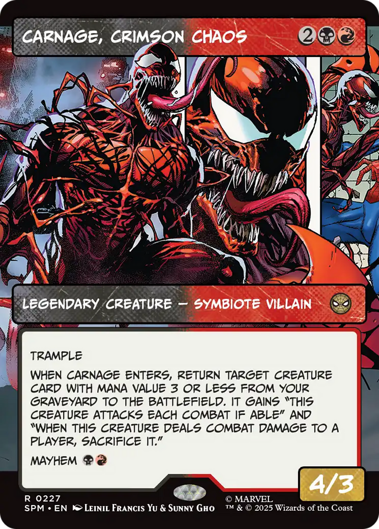 Carnage, Crimson Chaos (Borderless) [Marvel's Spider-Man] | Galaxy Games LLC