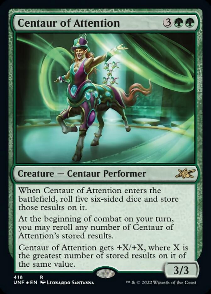 Centaur of Attention (Galaxy Foil) [Unfinity] | Galaxy Games LLC