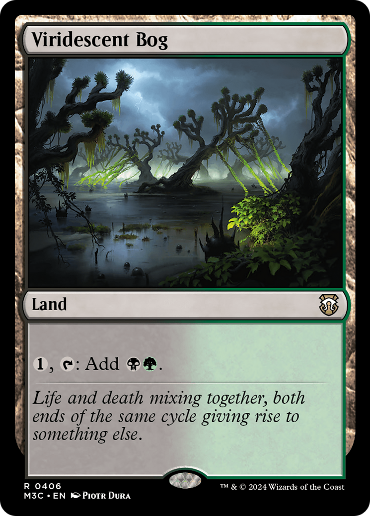 Viridescent Bog (Ripple Foil) [Modern Horizons 3 Commander] | Galaxy Games LLC