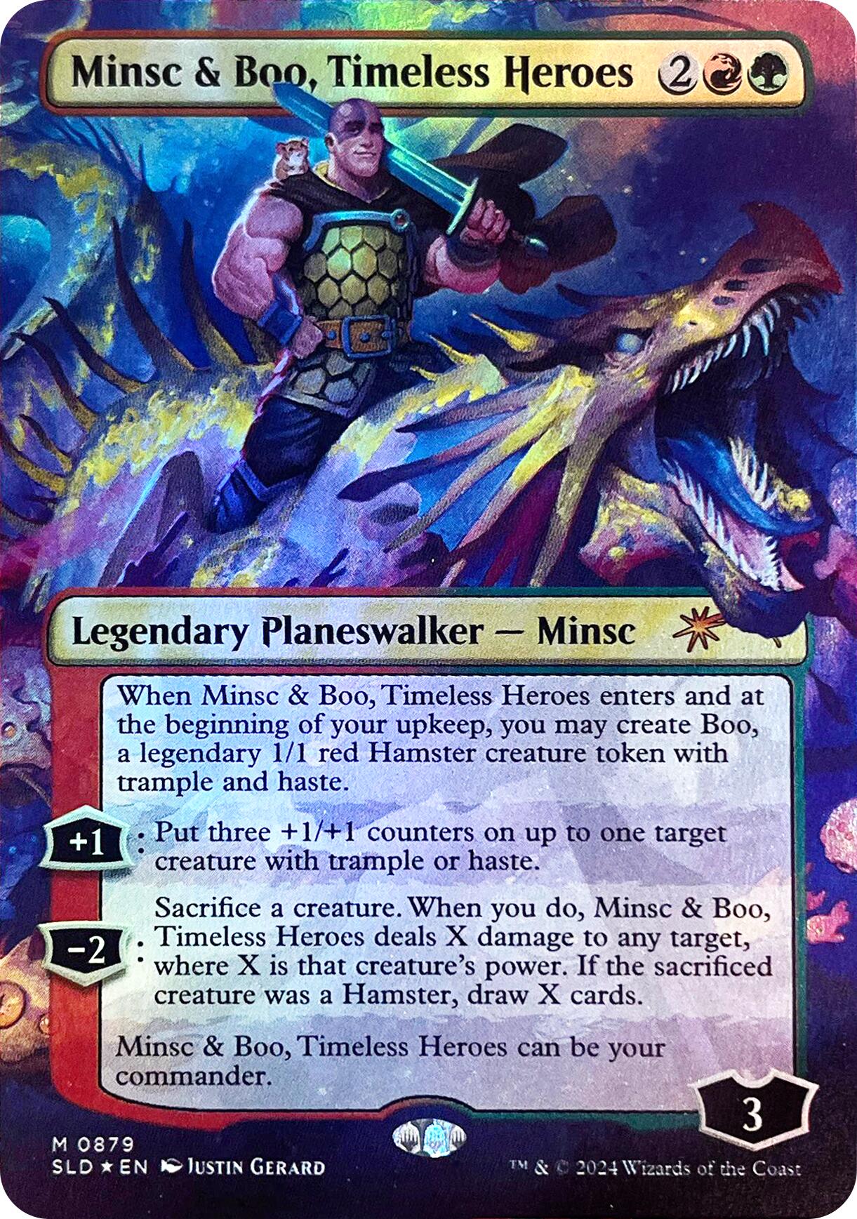 Minsc & Boo, Timeless Heroes (Rainbow Foil) [Secret Lair Drop Series] | Galaxy Games LLC