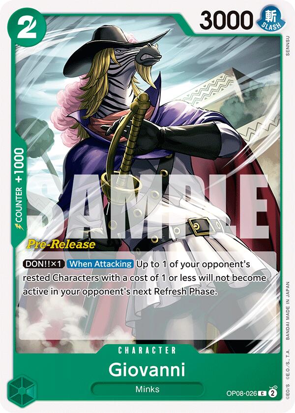 Giovanni [Two Legends Pre-Release Cards] | Galaxy Games LLC