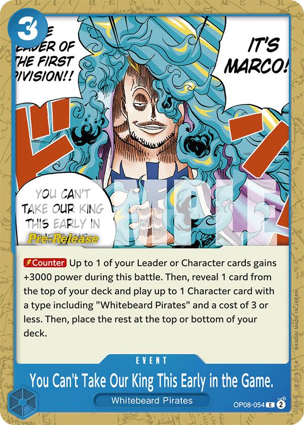 You Can't Take Our King This Early in the Game. [Two Legends Pre-Release Cards] | Galaxy Games LLC