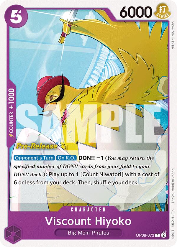 Viscount Hiyoko [Two Legends Pre-Release Cards] | Galaxy Games LLC