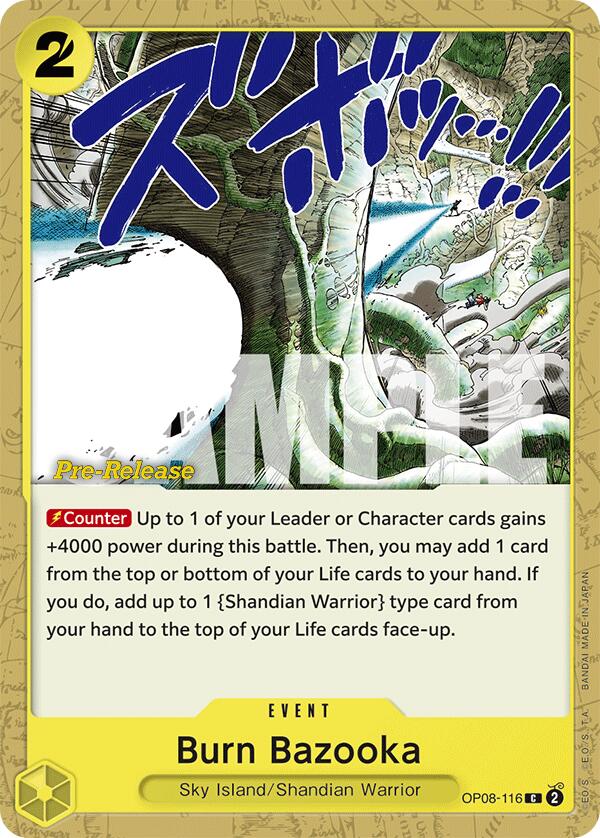 Burn Bazooka [Two Legends Pre-Release Cards] | Galaxy Games LLC