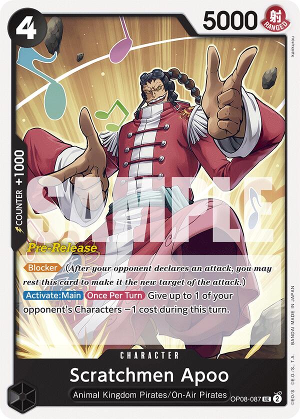 Scratchmen Apoo [Two Legends Pre-Release Cards] | Galaxy Games LLC