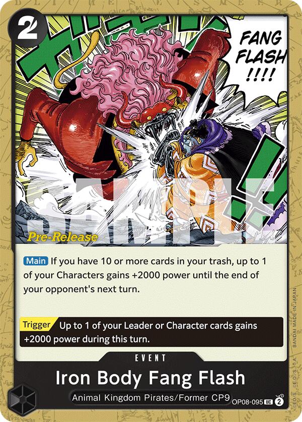 Iron Body Fang Flash [Two Legends Pre-Release Cards] | Galaxy Games LLC