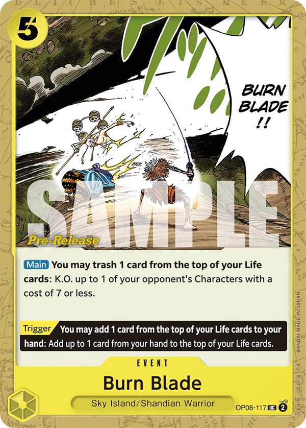 Burn Blade [Two Legends Pre-Release Cards] | Galaxy Games LLC