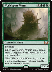 Worldspine Wurm [Duskmourn: House of Horror Commander] | Galaxy Games LLC