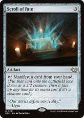 Scroll of Fate [Duskmourn: House of Horror Commander] | Galaxy Games LLC