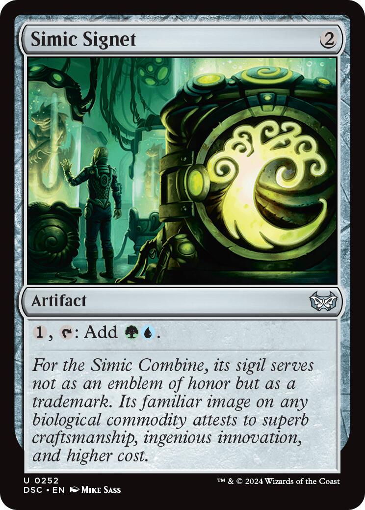 Simic Signet [Duskmourn: House of Horror Commander] | Galaxy Games LLC