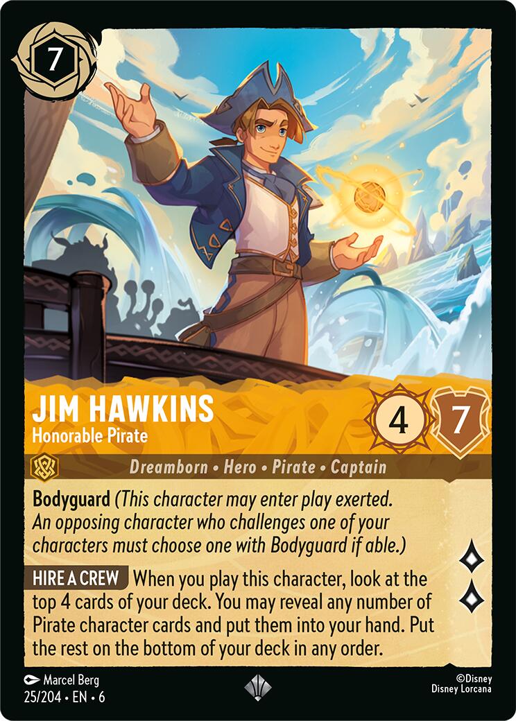 Jim Hawkins - Honorable Pirate (25/204) [Azurite Sea] | Galaxy Games LLC