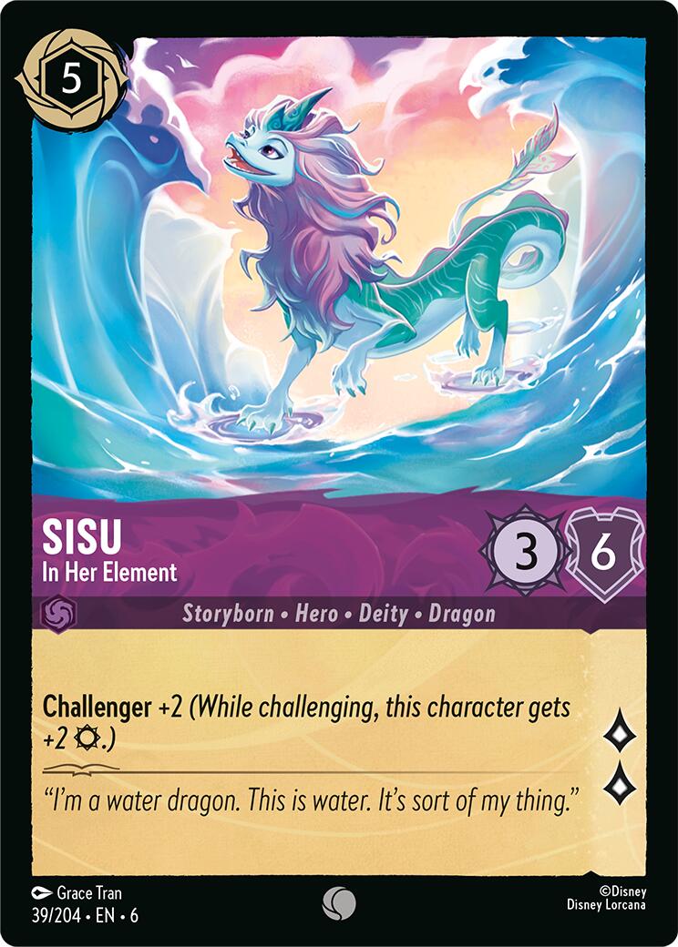 Sisu - In Her Element (39/204) [Azurite Sea] | Galaxy Games LLC
