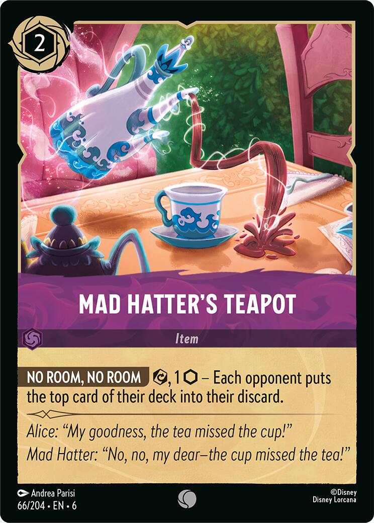 Mad Hatter's Teapot (66/204) [Azurite Sea] | Galaxy Games LLC