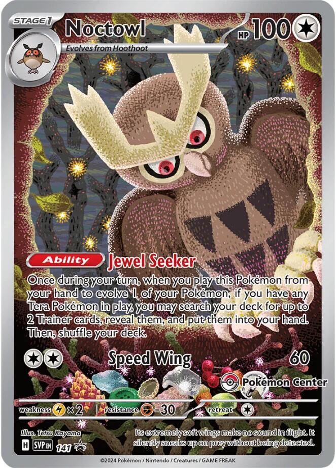 Noctowl (141) (Pokemon Center Exclusive) [Scarlet & Violet: Black Star Promos] | Galaxy Games LLC