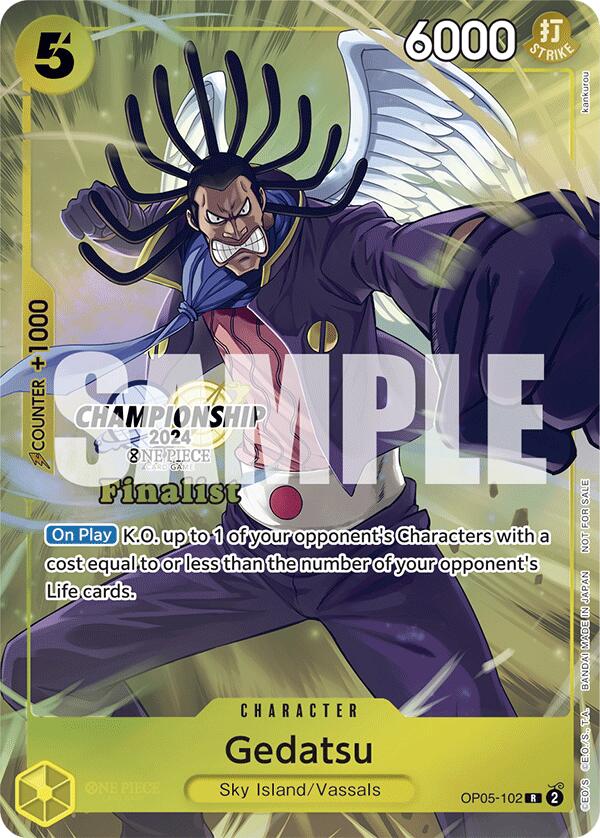 Gedatsu (Championship 2024 Finalist Card Set) [One Piece Promotion Cards] | Galaxy Games LLC