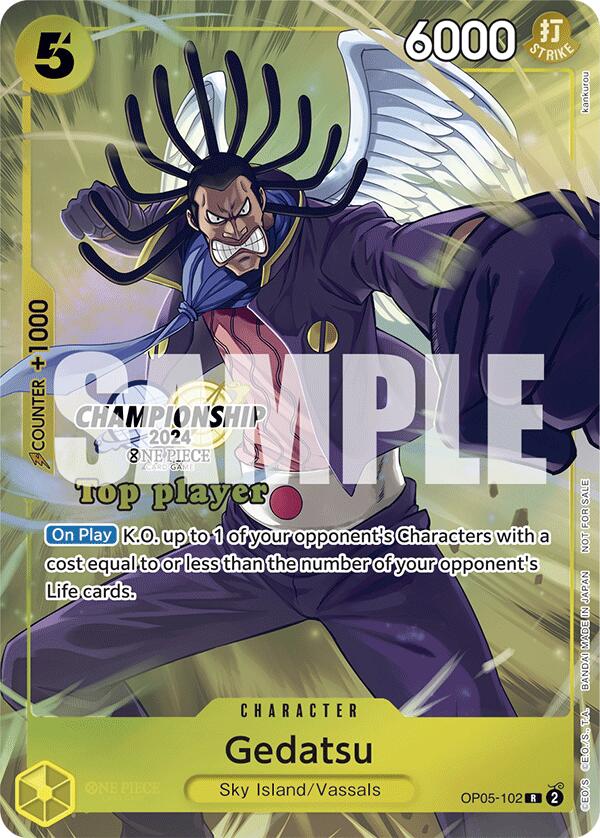 Gedatsu (Championship 2024 Top Player Pack) [One Piece Promotion Cards] | Galaxy Games LLC