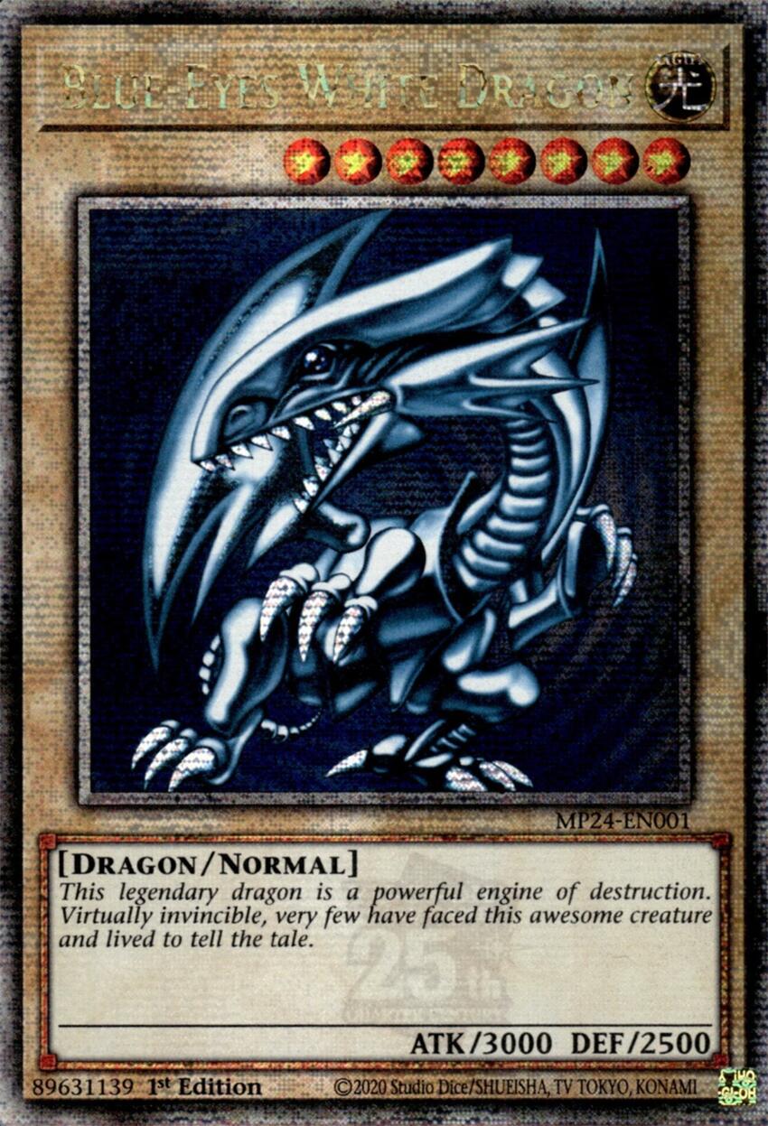 Blue-Eyes White Dragon [MP24-EN001] Quarter Century Secret Rare | Galaxy Games LLC