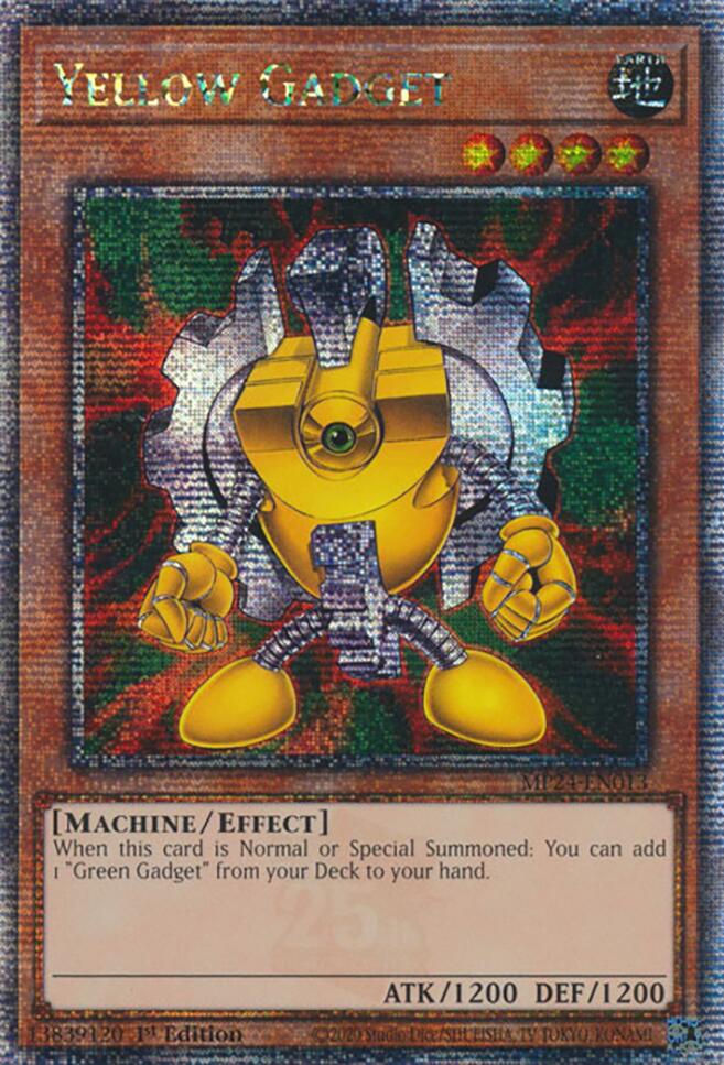 Yellow Gadget [MP24-EN013] Quarter Century Secret Rare | Galaxy Games LLC