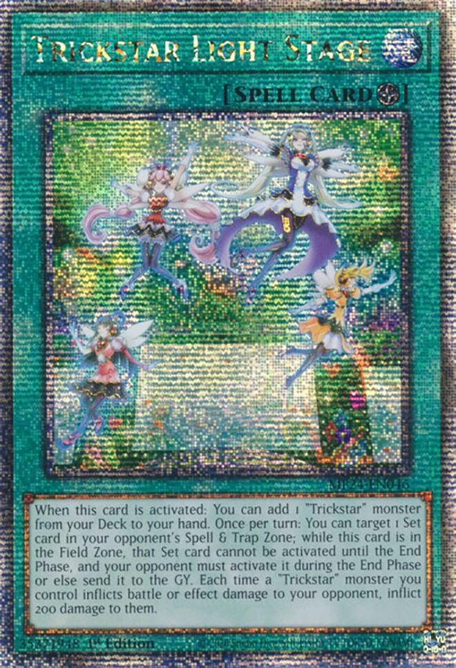 Trickstar Light Stage [MP24-EN046] Quarter Century Secret Rare | Galaxy Games LLC