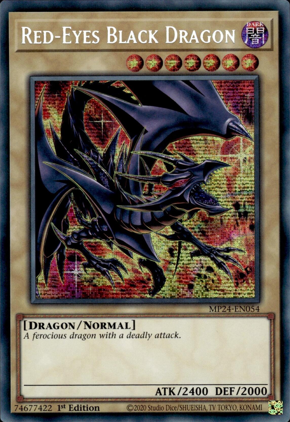 Red-Eyes Black Dragon (Alternate Art) [MP24-EN054] Prismatic Secret Rare | Galaxy Games LLC