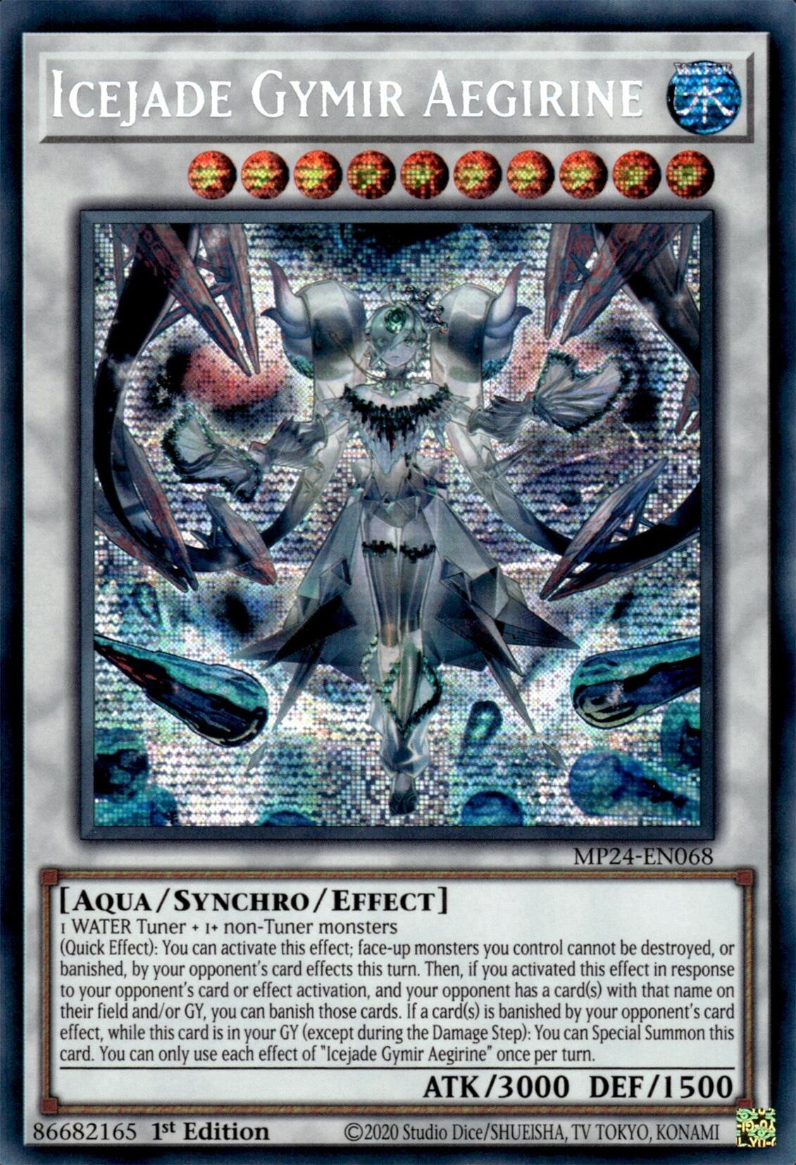 Icejade Gymir Aegirine [MP24-EN068] Prismatic Secret Rare | Galaxy Games LLC