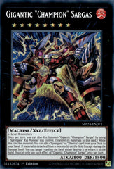 Gigantic "Champion" Sargas [MP24-EN071] Prismatic Secret Rare | Galaxy Games LLC