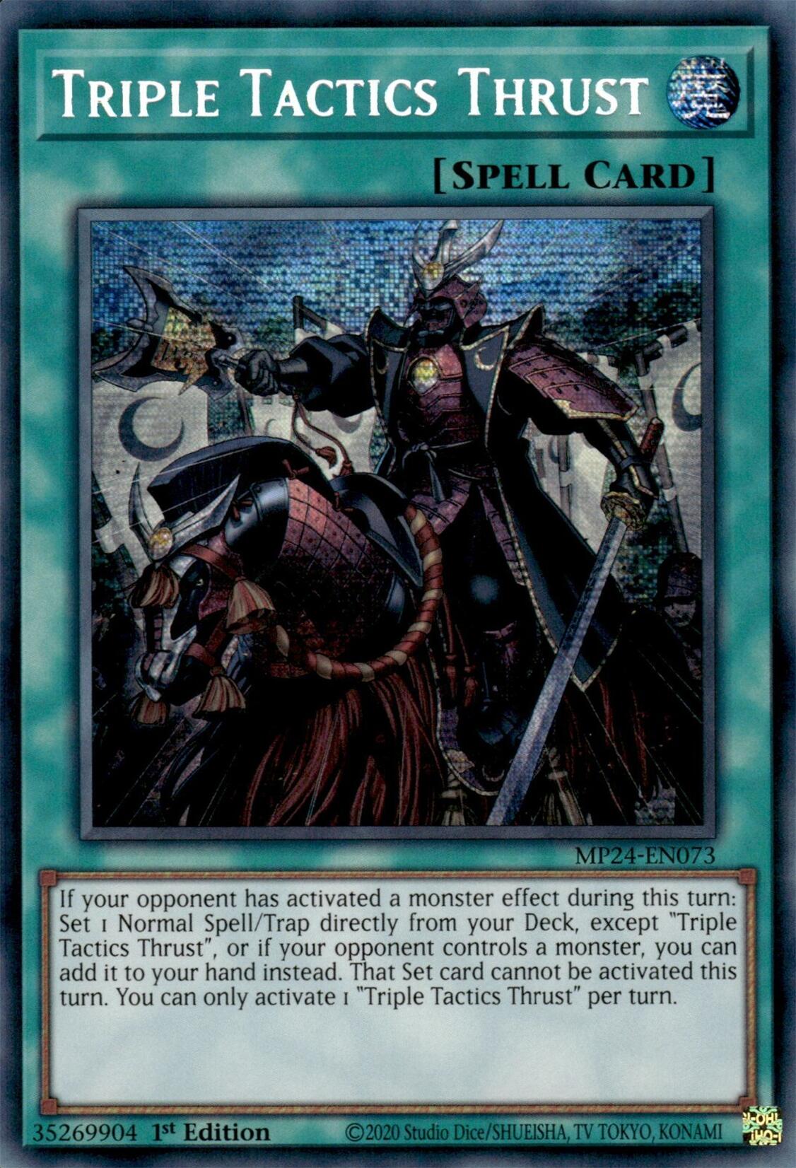 Triple Tactics Thrust [MP24-EN073] Prismatic Secret Rare | Galaxy Games LLC