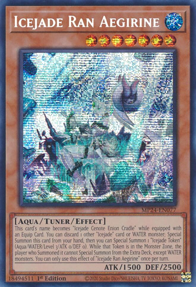 Icejade Ran Aegirine [MP24-EN077] Prismatic Secret Rare | Galaxy Games LLC