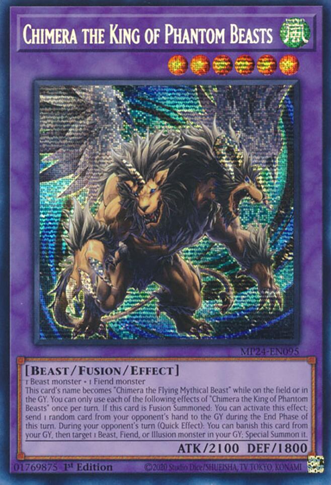 Chimera the King of Phantom Beasts [MP24-EN095] Prismatic Secret Rare | Galaxy Games LLC