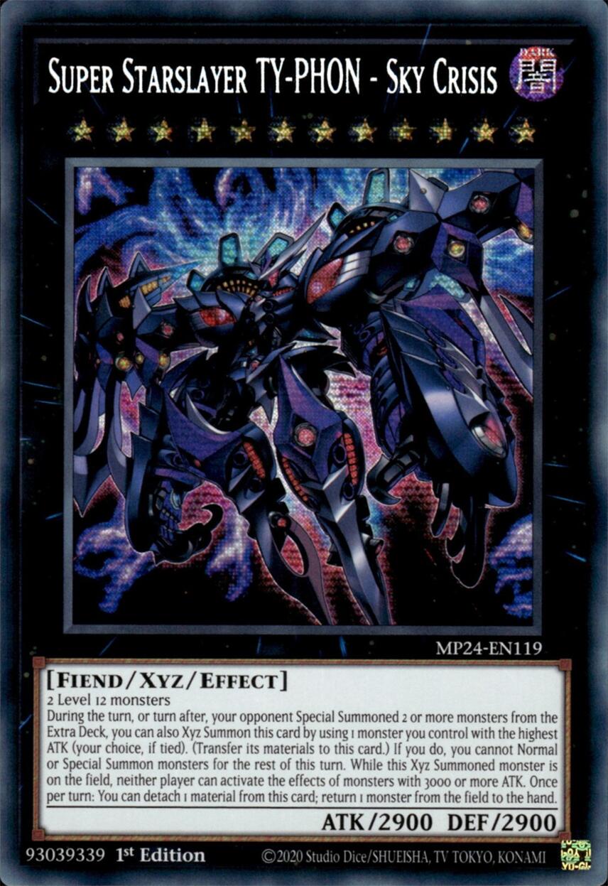 Super Starslayer TY-PHON - Sky Crisis [MP24-EN119] Prismatic Secret Rare | Galaxy Games LLC